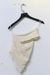 Un Morceau lace velvet stitching twists tube top UM231SZ17 PUM37